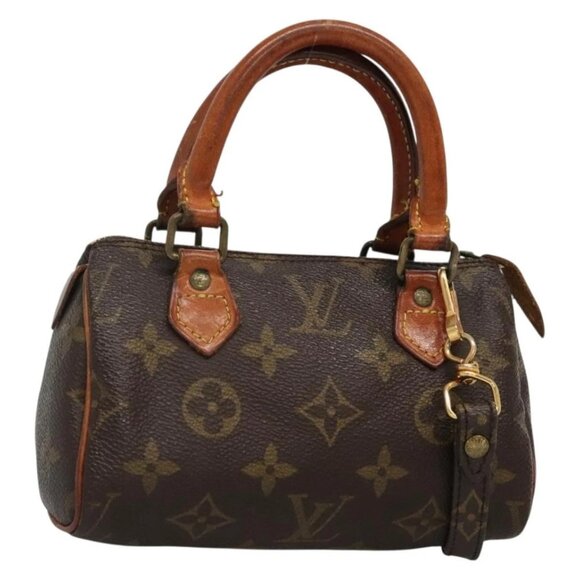 LOUIS VUITTON Monogram Mini Speedy Hand Bag M41534 LV Auth bs28824 - Picture 1 of 16